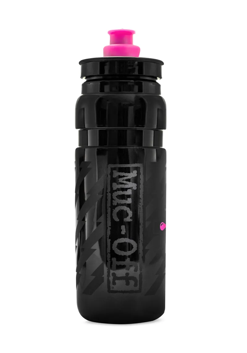 Muc-Off X Elite Custom Fly Water Bottle 750ml in Black